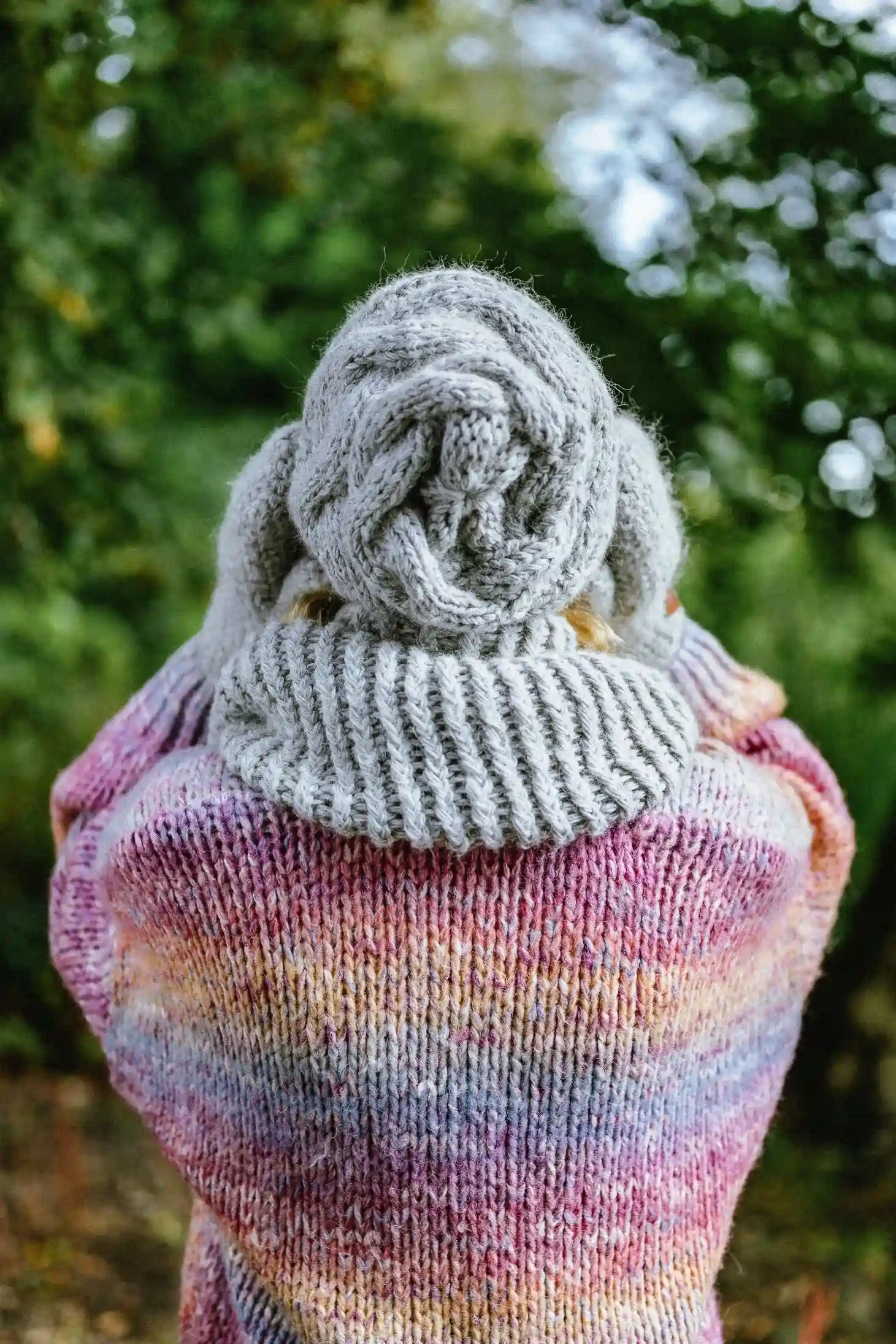 Czapka MERINO This is it "Wybielony szary" 243 komin z merynosa