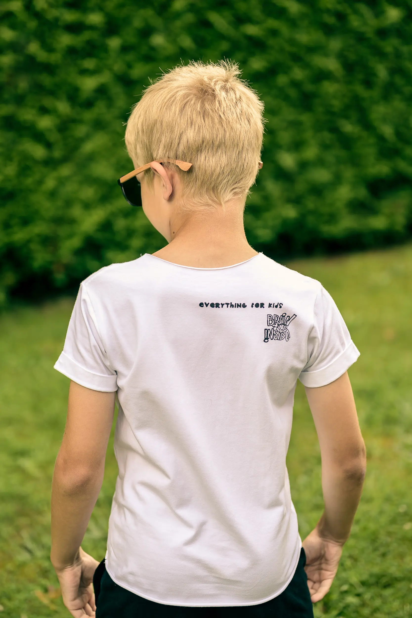 Koszulka dziecięca biała Mini DAD 11 koszulki rodzinne z napisami