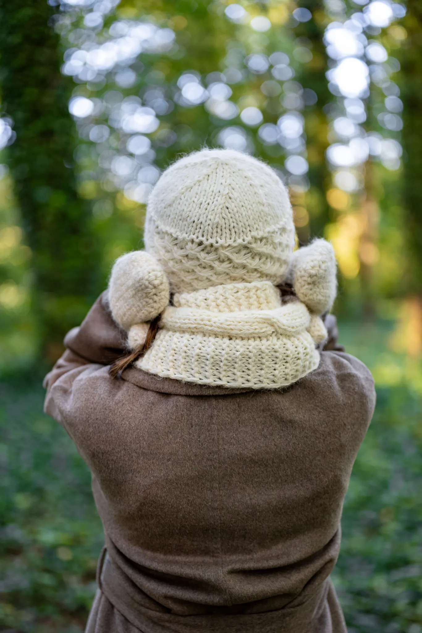 Czapka MERINO Hope "Beżowy ecru" + podszewka JEDWAB 166 krotka czapka merino bez