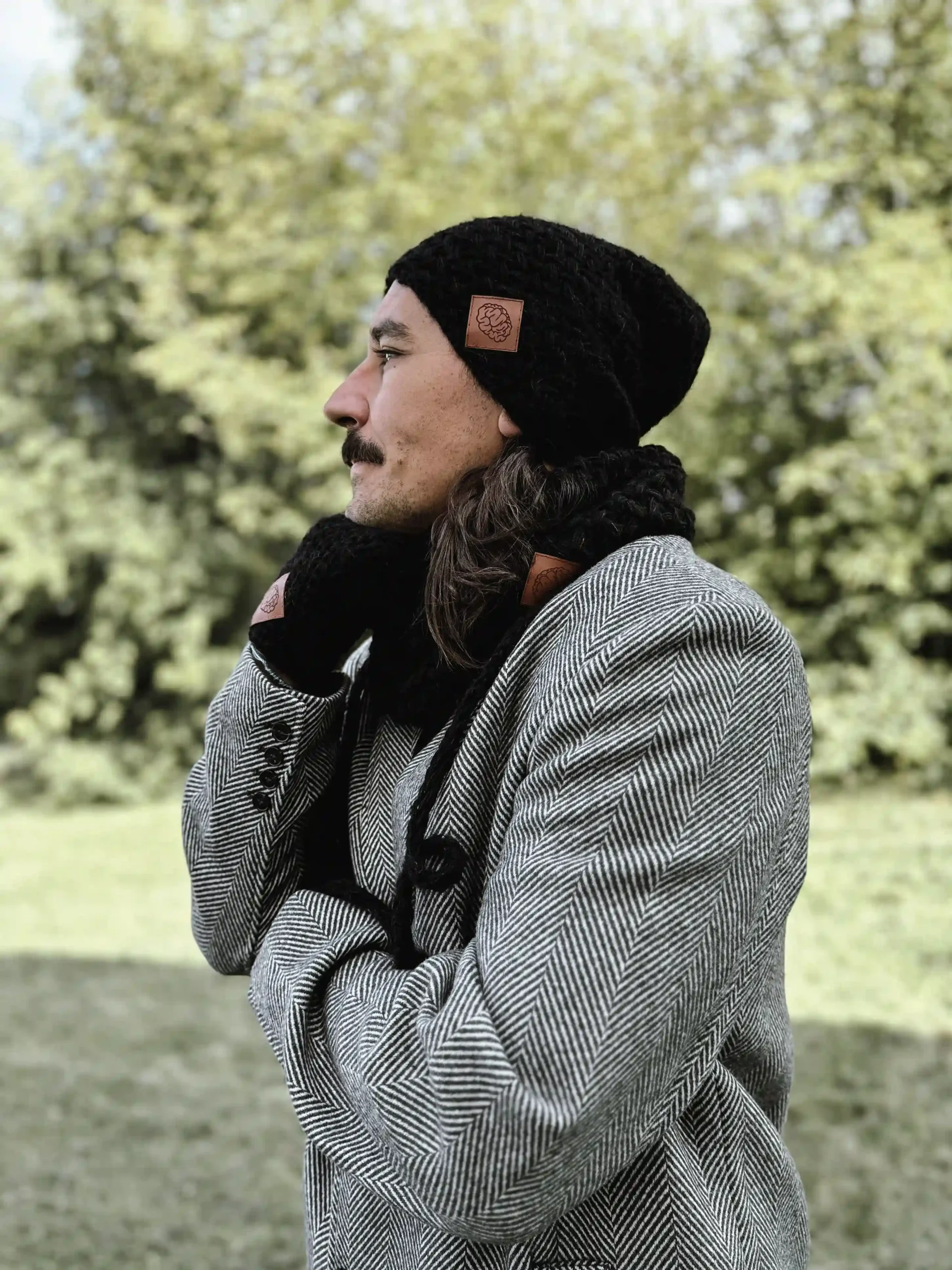 Męska czapka MERINO Explorer "Czarny" 193 meska czapka zimowa merino czarna scaled 1
