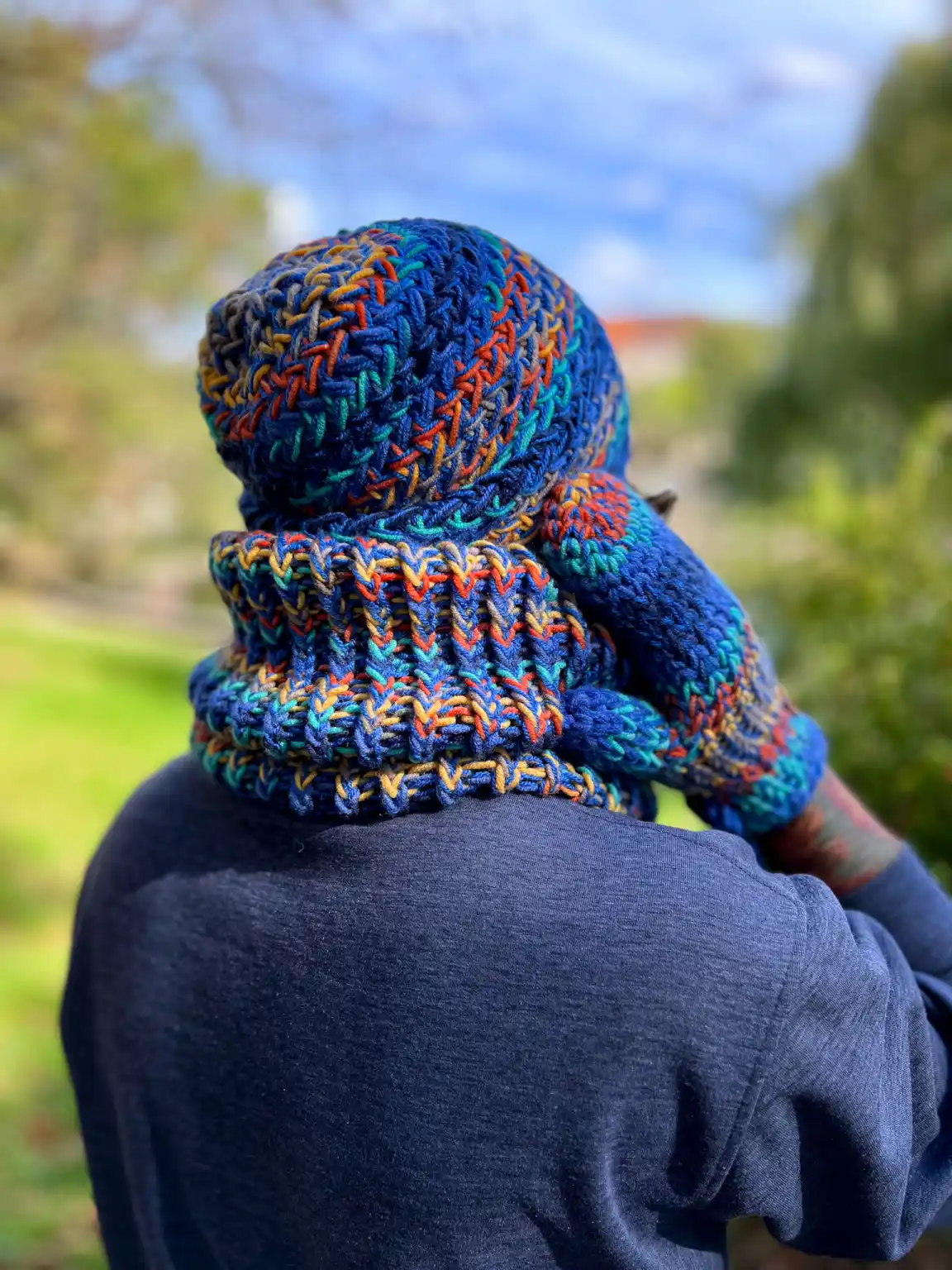 Męska czapka MERINO 50% "Górski potok" EXPLORER 260 meska czapka handmade