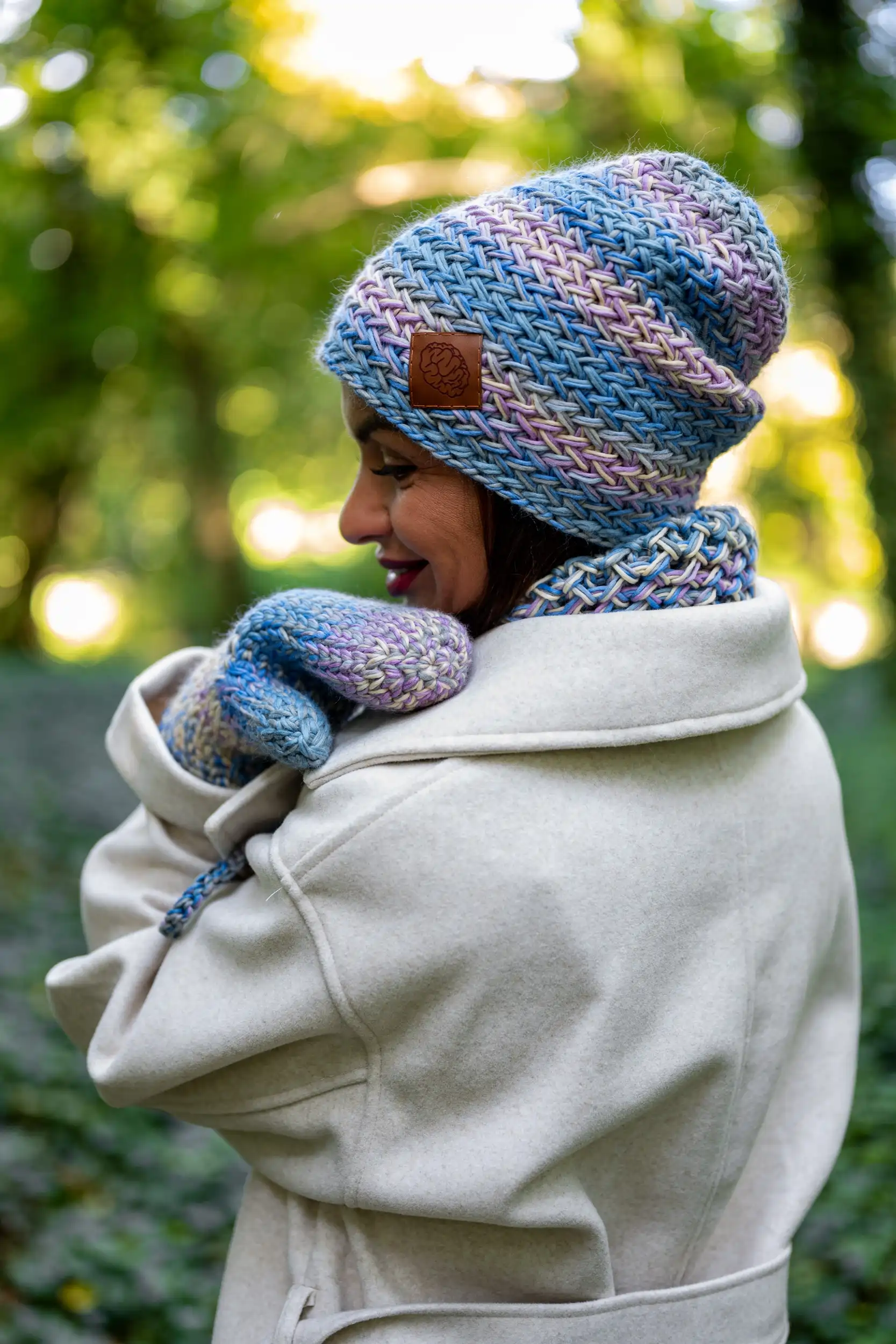 Czapka MERINO 100% Explorer "Pastele" 173 pastelowa beanie merino