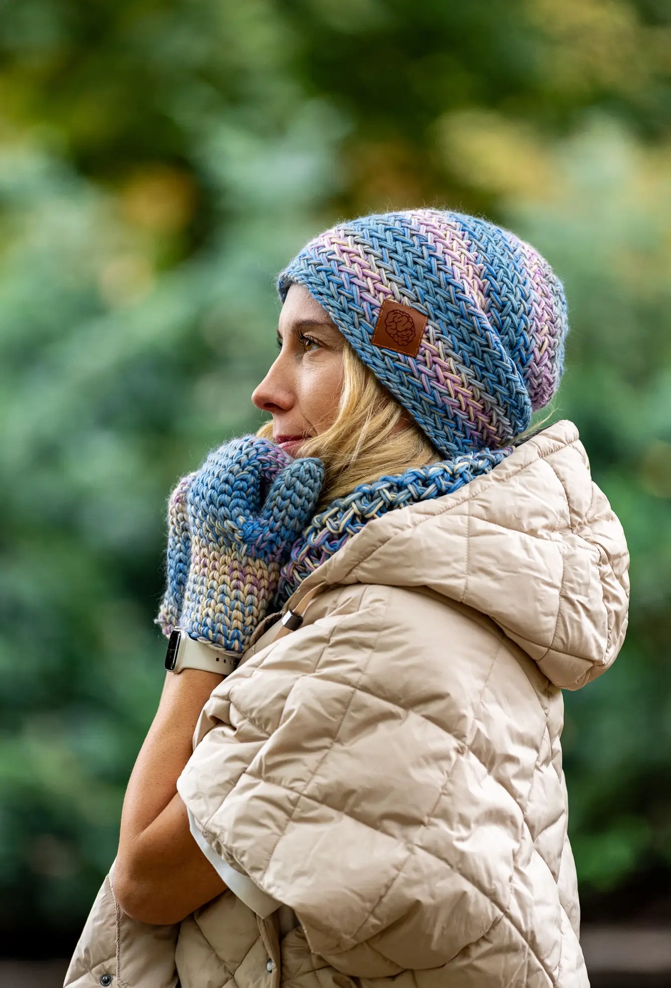 Czapka MERINO 100% Explorer "Pastele" 180 pastelowa czapka zimowa merino