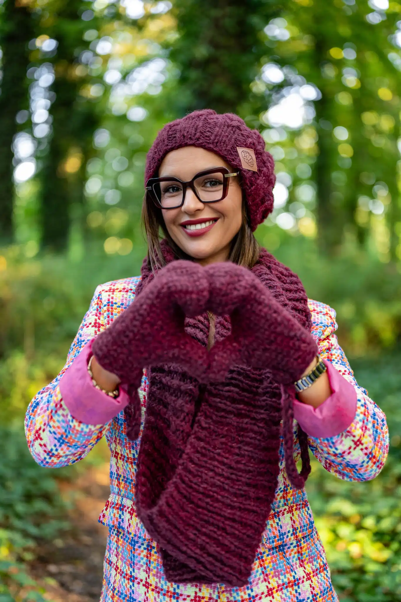 Rękawiczki MERINO "Bordo" 192 rekawiczki bordo merino 1
