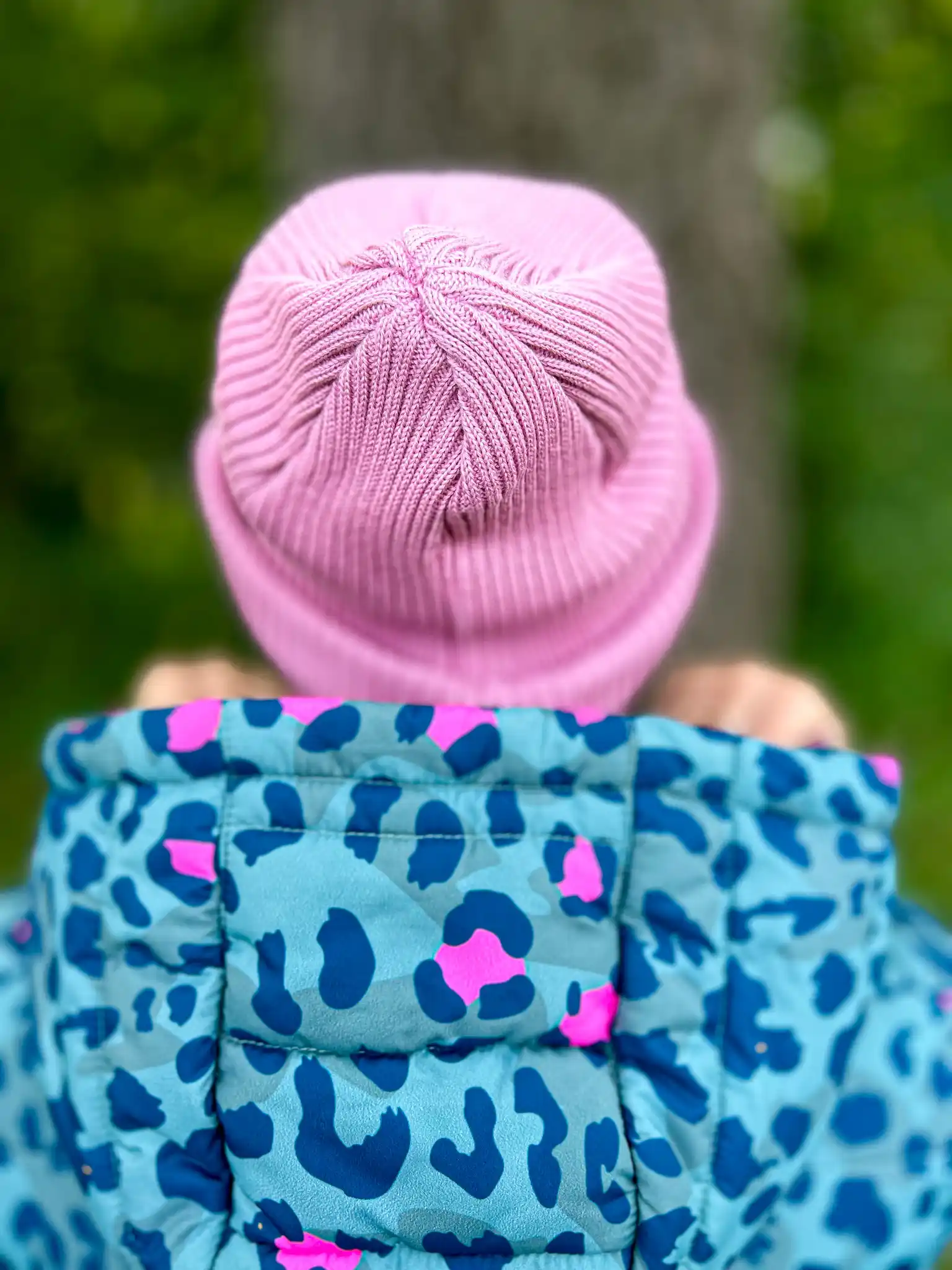 Luźna czapka z bawełny logo kolorowe "Brudny róż" 160 rozowa beanie bawelniana brain inside