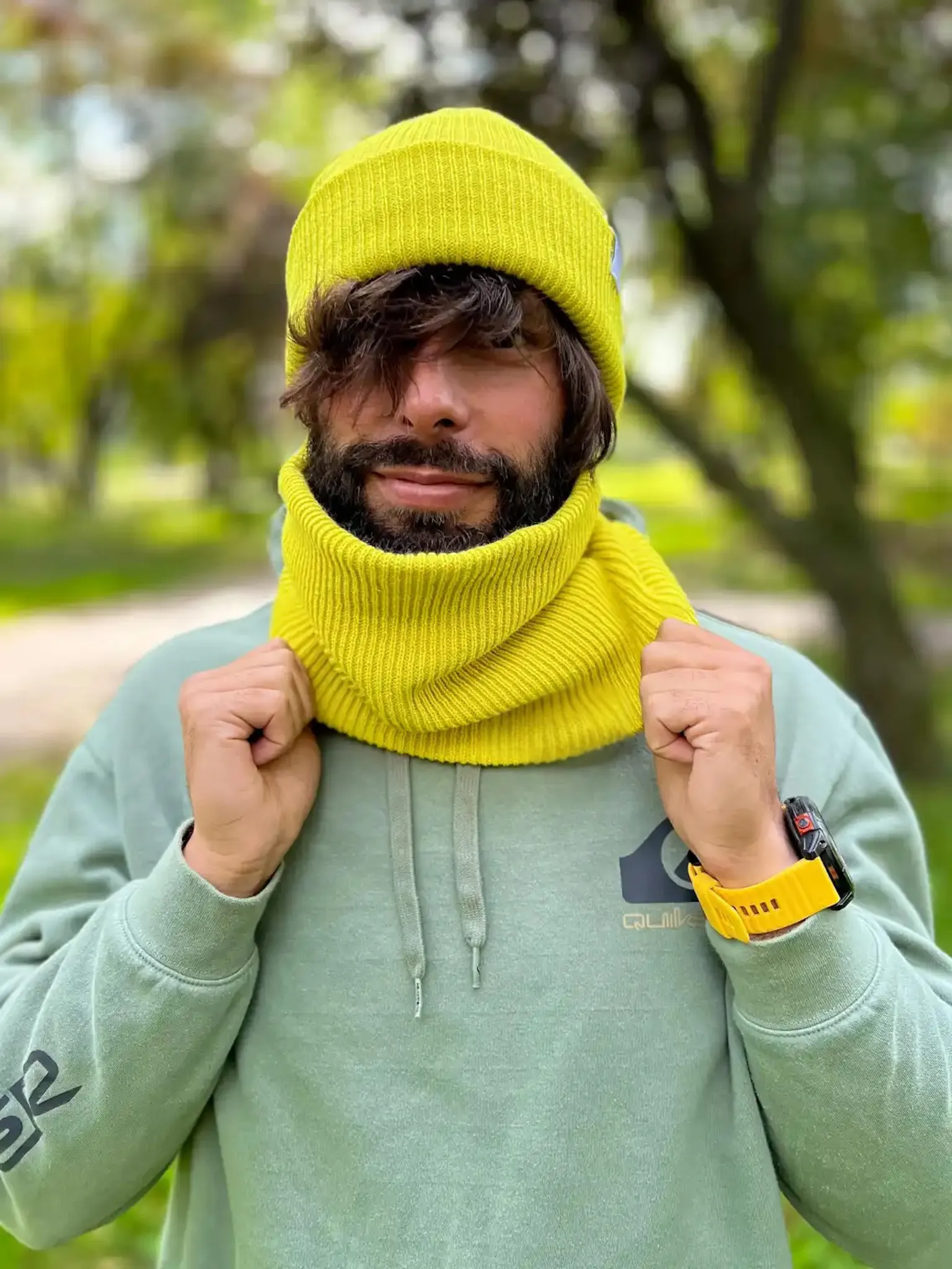 Męski komin “Limonka” 80 szal meski limonka