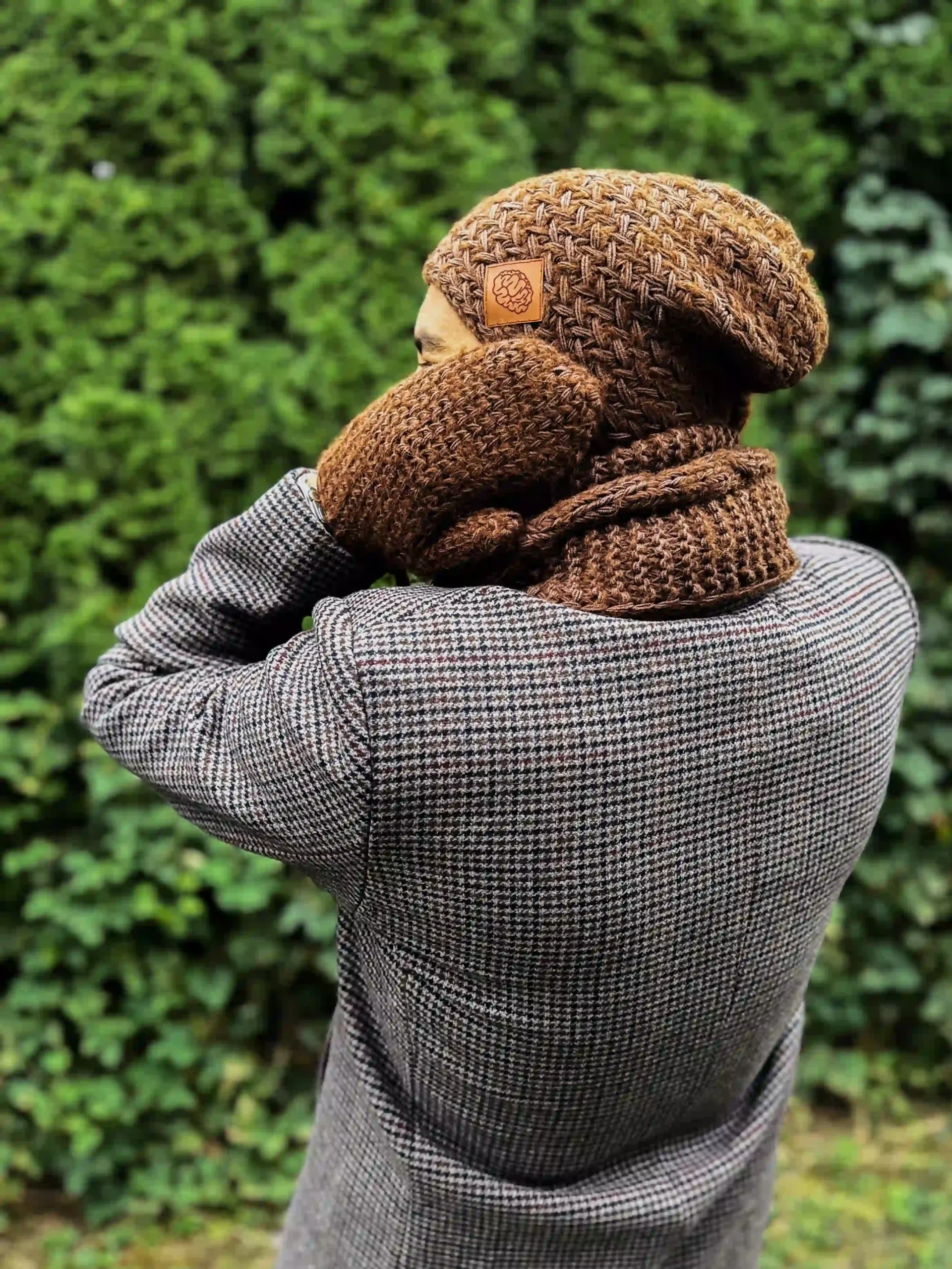 Męska czapka MERINO Explorer "Brąz" 148 welna merino czapka scaled 1