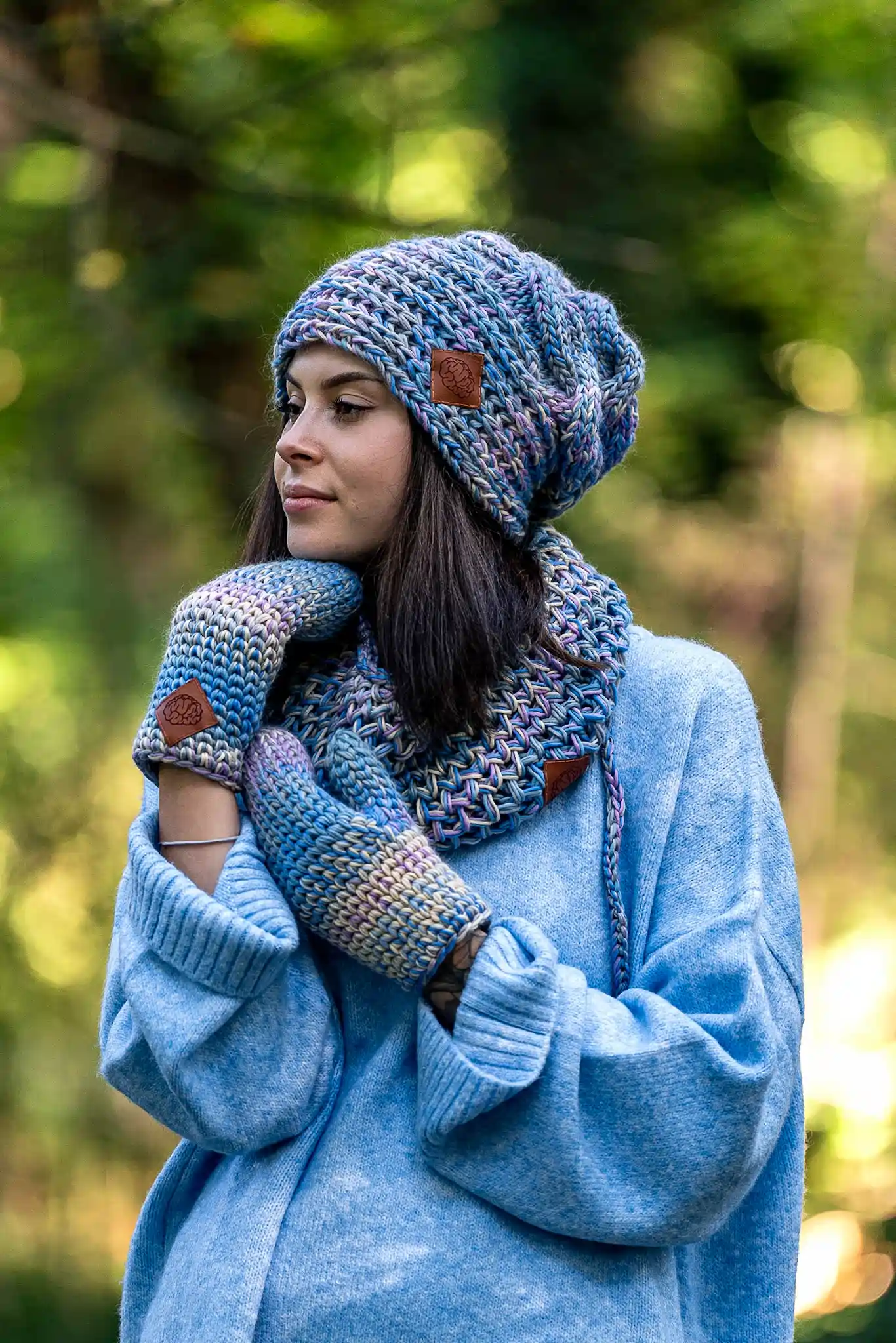 Czapka MERINO 100% This is it "Pastele" 87 zestaw na zime kolory merino