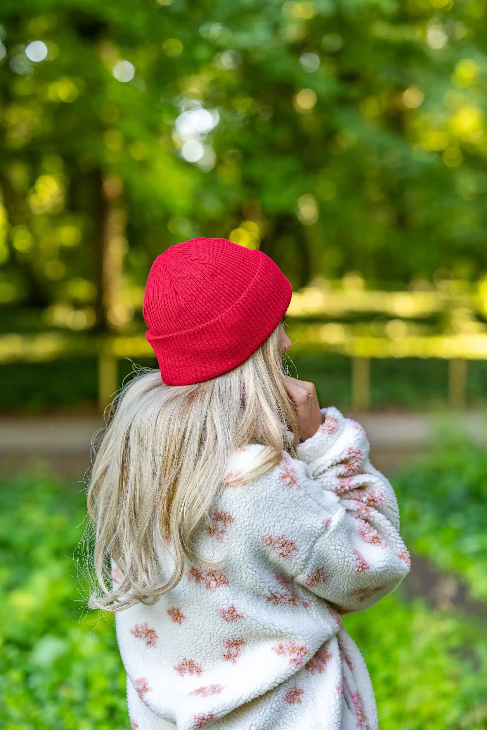 Czapka beanie z bawełny logo kolorowe "Czerwony" 114 czapka 2w1 na jesień