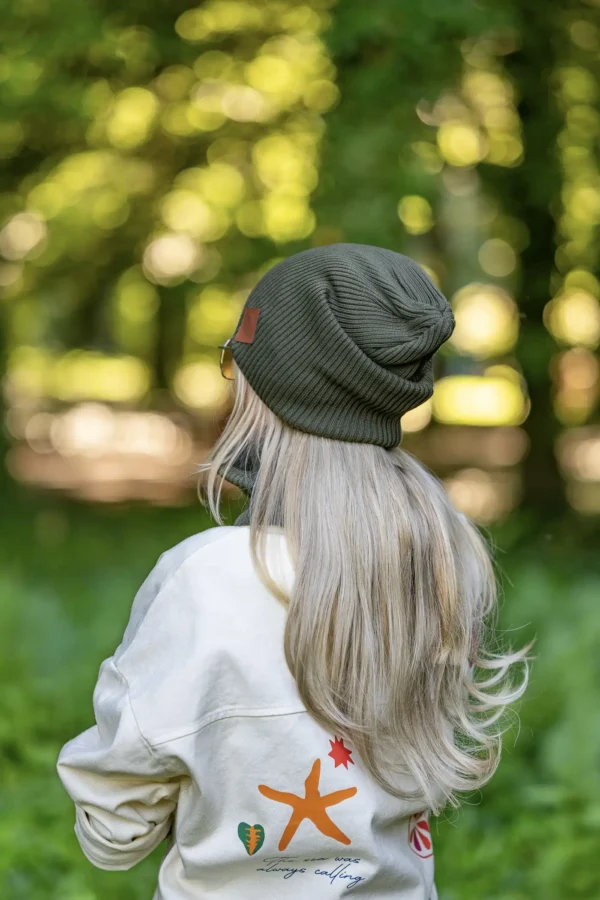 Bawełniana czapka wiosenna logo ekoskórka "Khaki Ciemny Zielony" 14 Bawełniana czapka wiosenna logo ekoskórka "Khaki Ciemny Zielony"