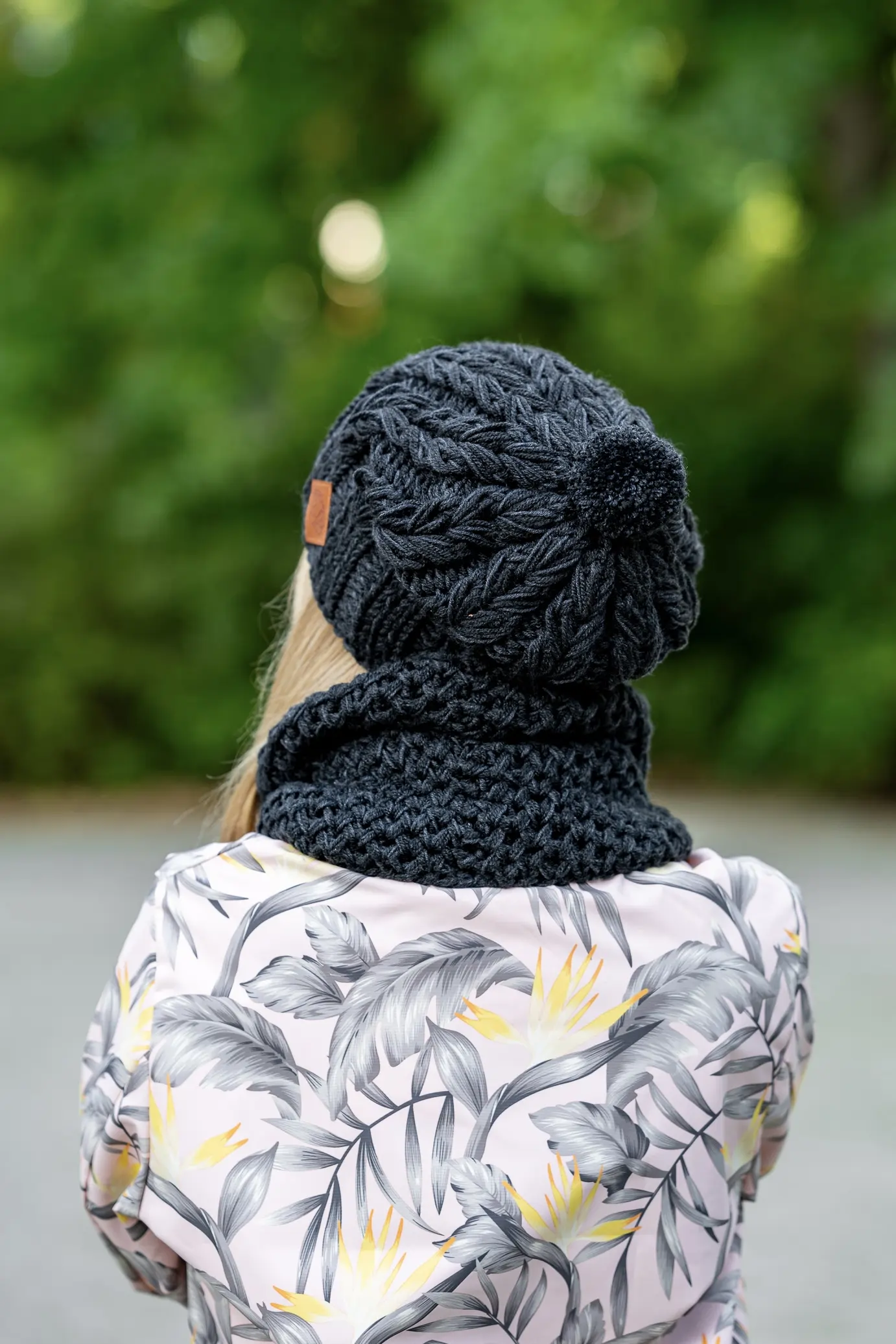 Czapka MERINO 34% Smile "Czarna Perła" + podszewka BAWEŁNA 23 czapka z wełny merynosa