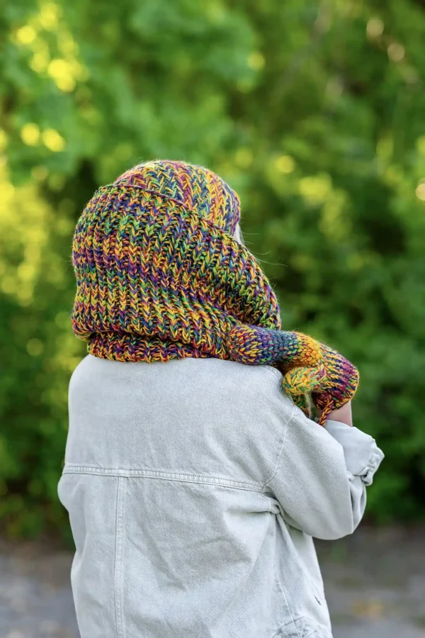 Komin MERINO 100% „Kolory” 26 komin z miękkiej przędzy merino