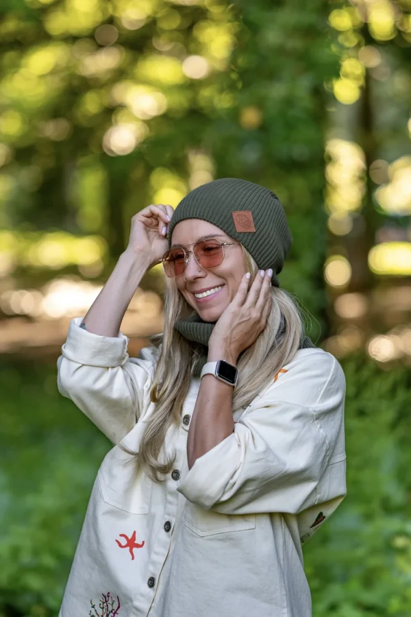 Bawełniana czapka wiosenna logo ekoskórka "Khaki Ciemny Zielony" 22 Bawełniana czapka wiosenna logo ekoskórka "Khaki Ciemny Zielony"