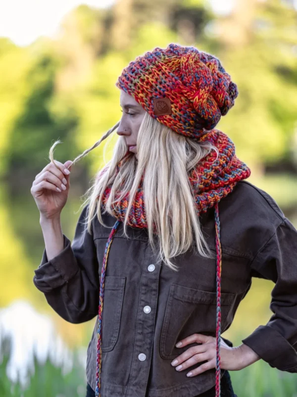 naturalna wełna merino czapka