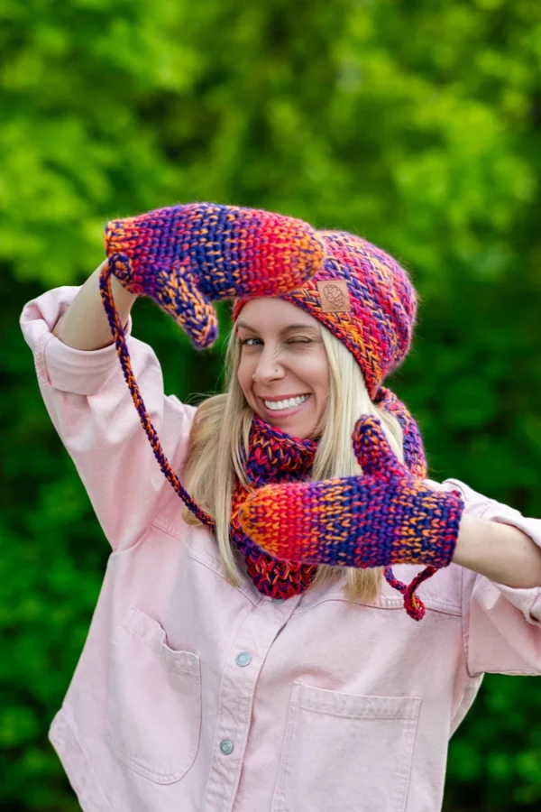 rękawiczki handmade damskie merino