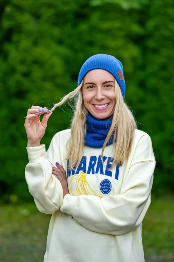 czapka merino damska