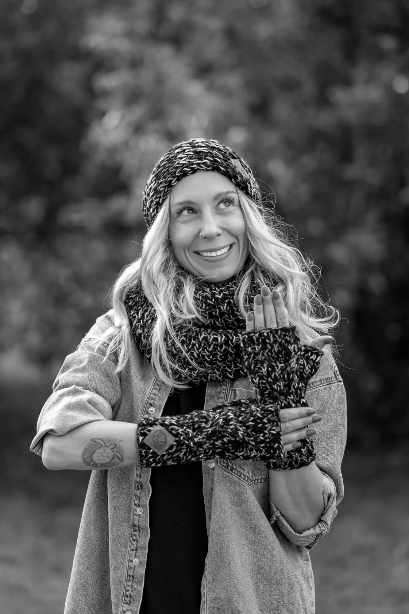 Mitenki handmade na zamówienie 6 rękawiczki mitenki