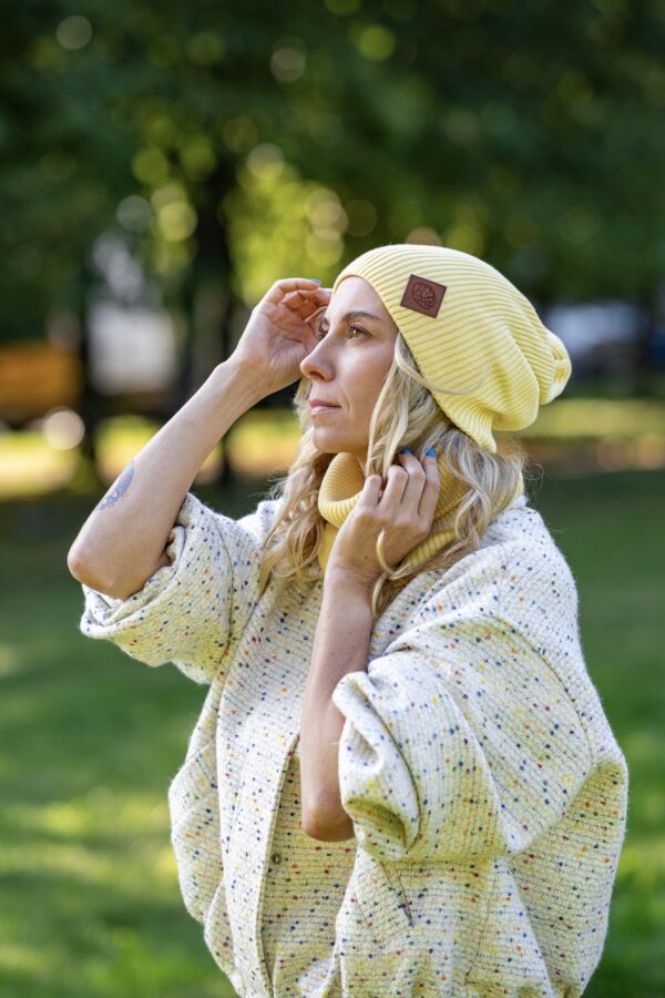 bawełniana czapka beanie damska