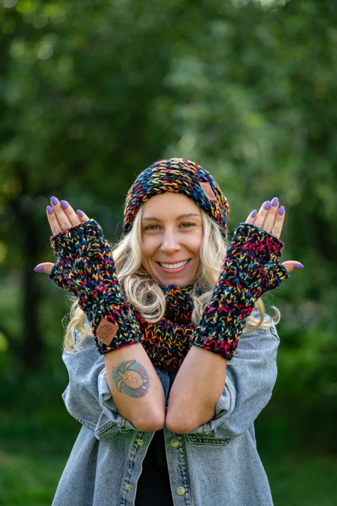 damskie mitenki merino