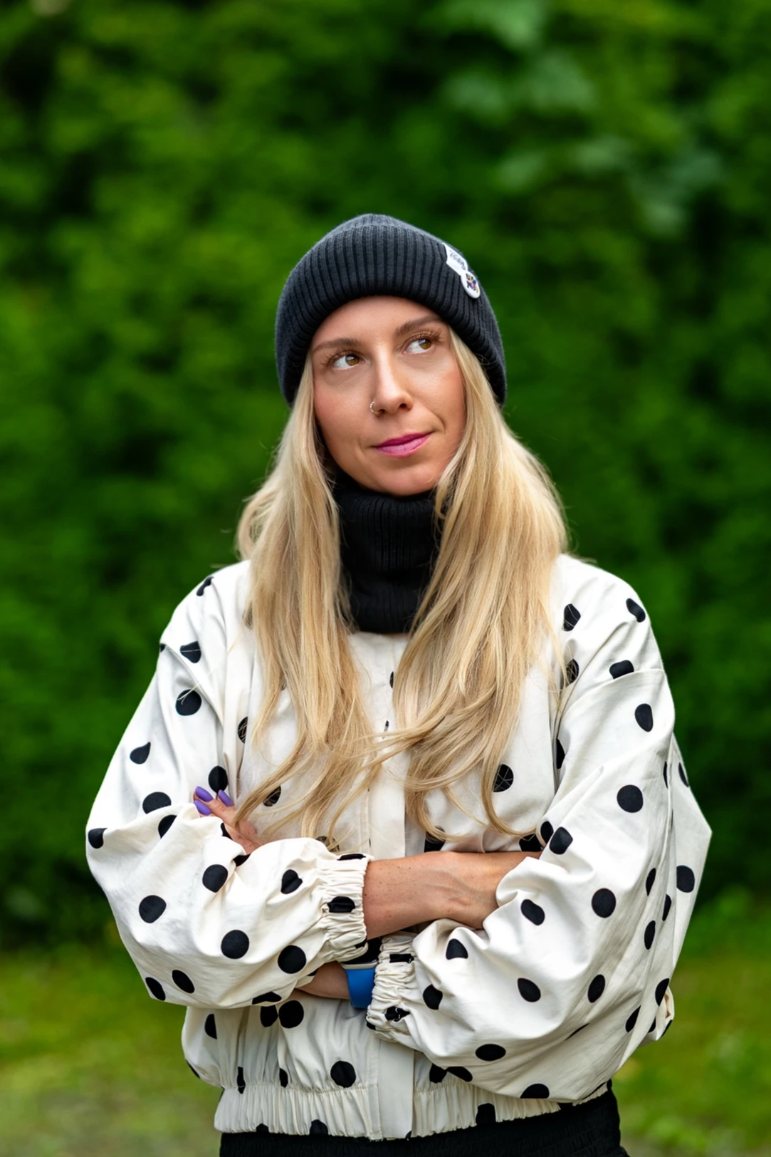 Czapka beanie MERINO logo kolorowe "Czarny" 29 komplet czapka komin