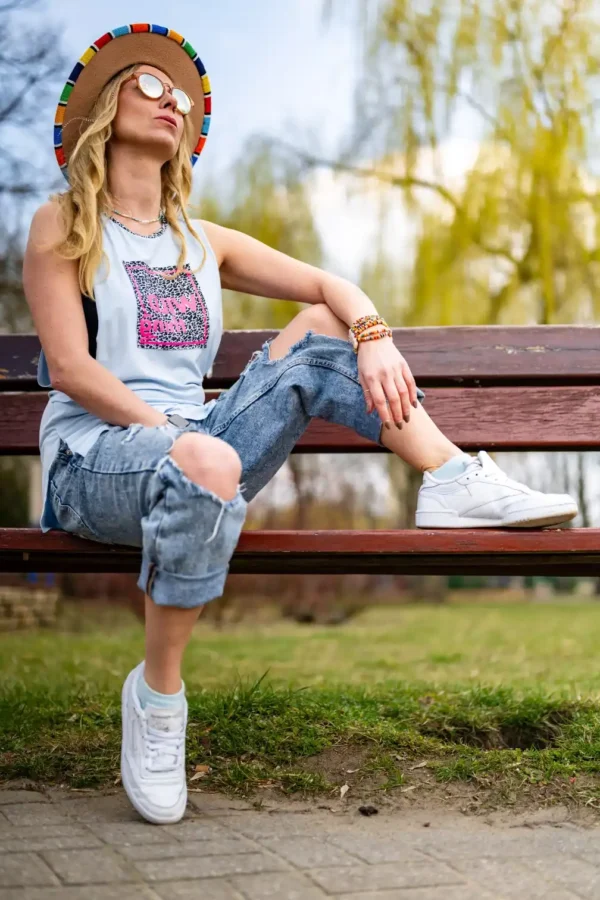 tank top koszulka damska z nadrukiem