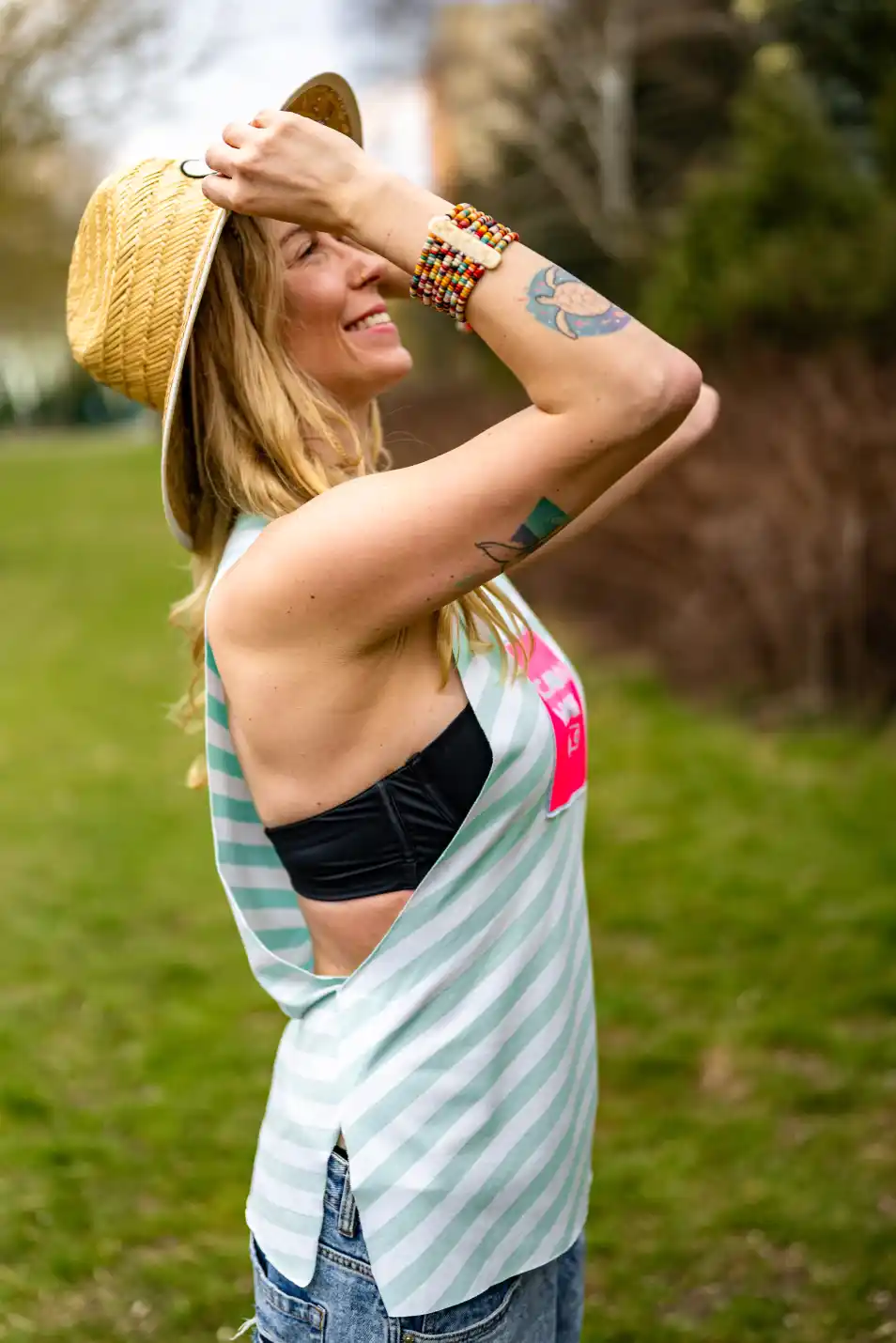 Top Vacation mode on STRIPE MINT KUSH 148 top w paski